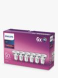 Philips 4.6W GU10 LED Bulbs, Pack of 6