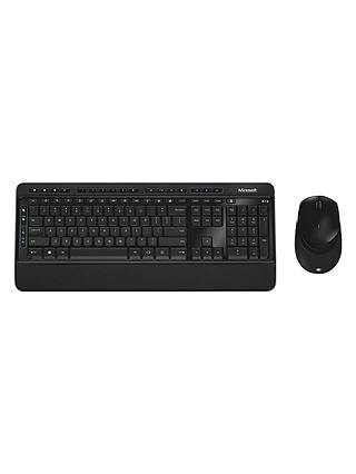 Microsoft 3050 Wireless Desktop Keyboard and Mouse, Black