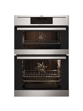 AEG DC7013021M Built-In Double Electric Oven, Stainless Steel