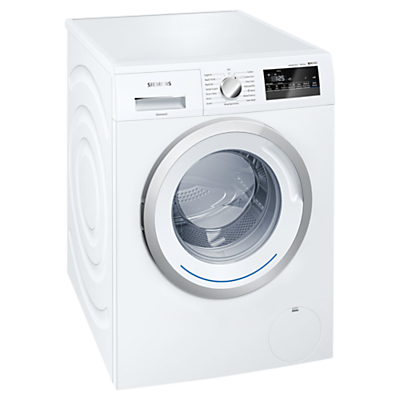 Siemens iQ300 WM14N200GB Freestanding Washing Machine, 8kg Load, A+++ Energy Rating, 1400rpm Spin in White