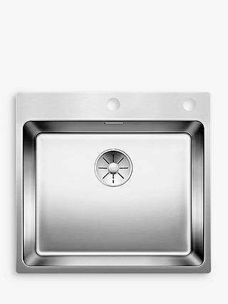 Blanco Andano 500IFA Single Bowl Inset Kitchen Sink, Stainless Steel