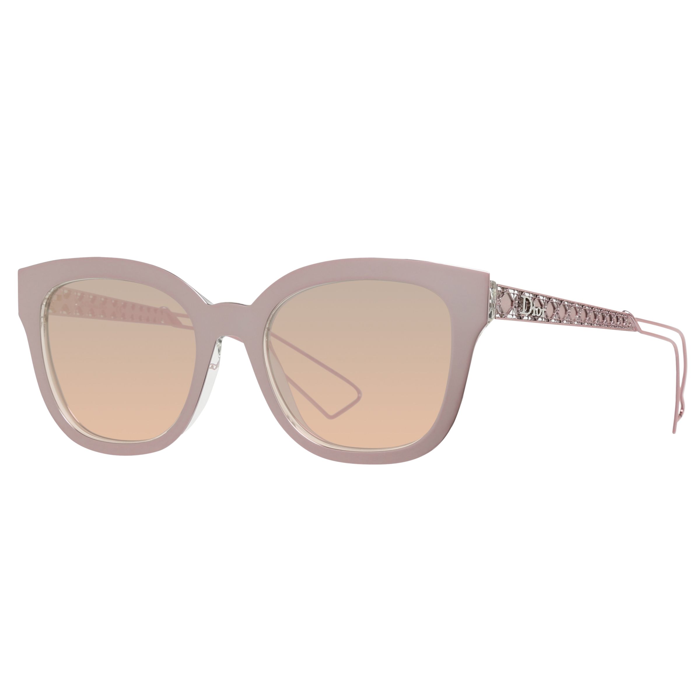 DIOR DIORama1 Embellished Cat's Eye Sunglasses, Nude/Pink Gradient