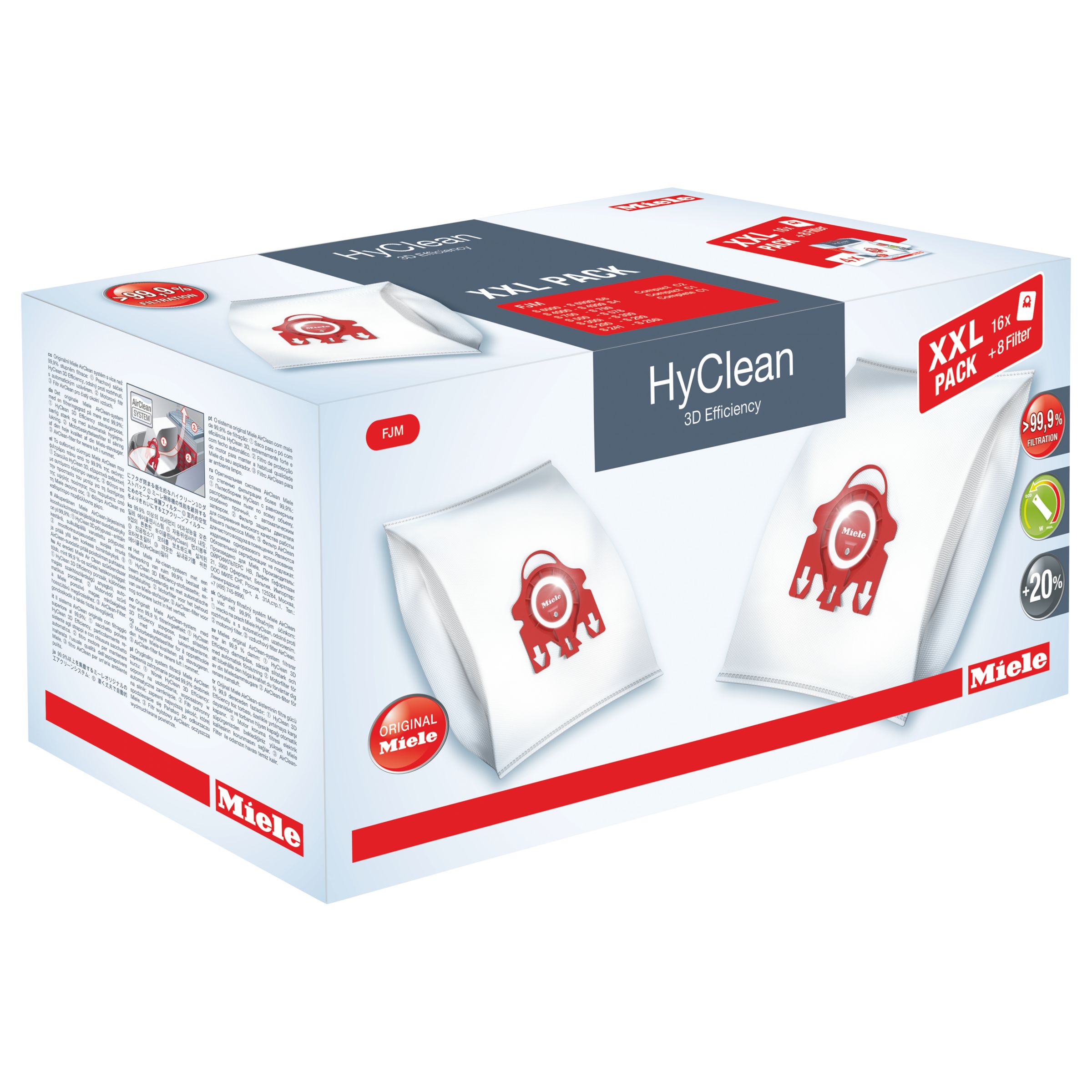 Miele XXL HyClean 3D Efficiency Vacuum Bag 10408420