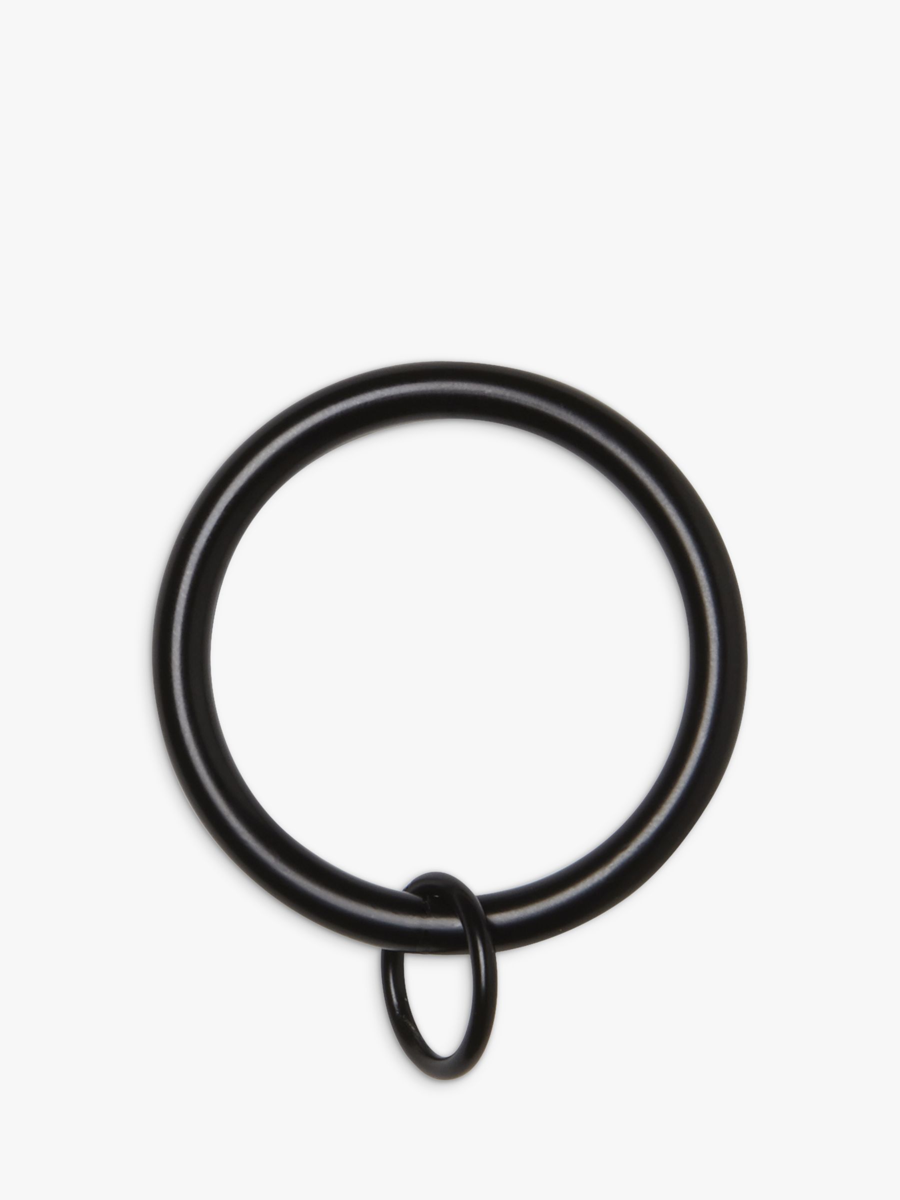 Umbra Black Double Pole Curtain Rings, Pack of 7, Dia.25mm