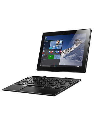 Lenovo Miix 310 Tablet with Detachable Keyboard, Intel Atom, 2GB RAM, 32GB eMMC, 10.1" Touch Screen, Wi-Fi, Silver