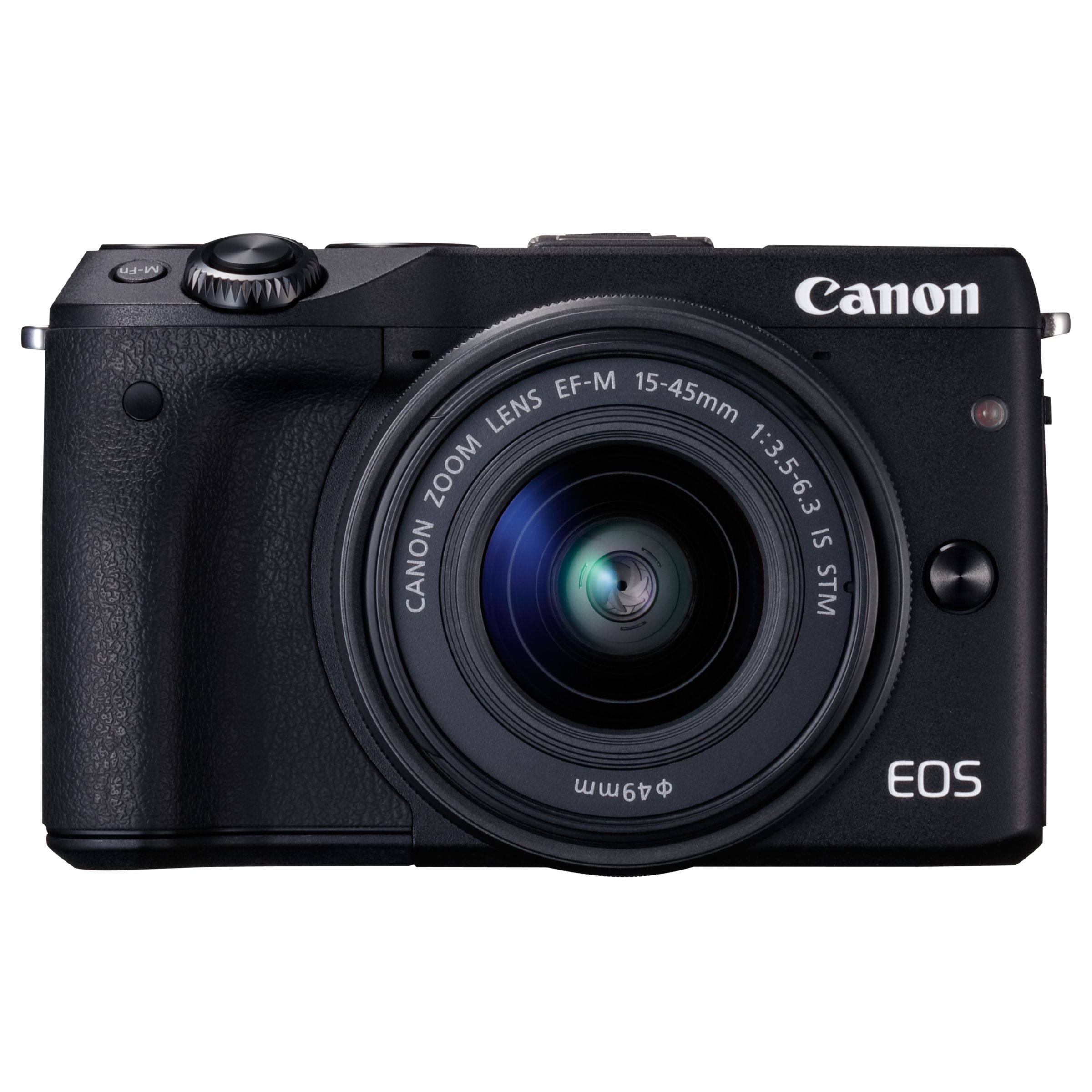 Canon EOS M3 Camera with EF-M 15-45mm IS STEM Lens, HD 1080p, 24.2MP, Wi-Fi, NFC, 3" LCD Screen