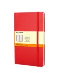 Moleskine Pocket Sized Hard Cover Ruled Notebook, Red