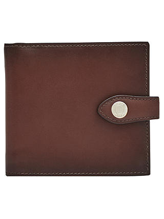 Reiss Birchet Premium Leather Bifold Wallet, Oxblood