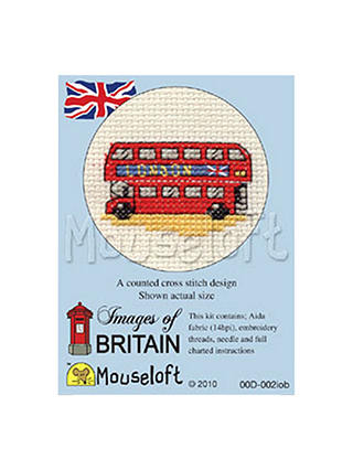 Mouseloft London Bus Cross Stitch Kit