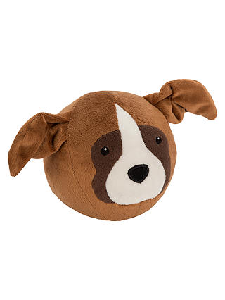 John Lewis Buster the Boxer Dog Bounce Plush Soft Toy, Brown, H12cm