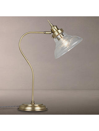John Lewis & Partners Hadley Task Table Lamp, Antique Brass