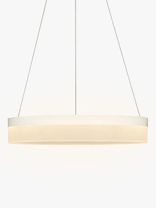 John Lewis & Partners Magnus LED Hoop Pendant Ceiling Light, White
