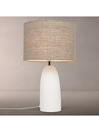John Lewis Meryl Large Concrete Table Lamp, White