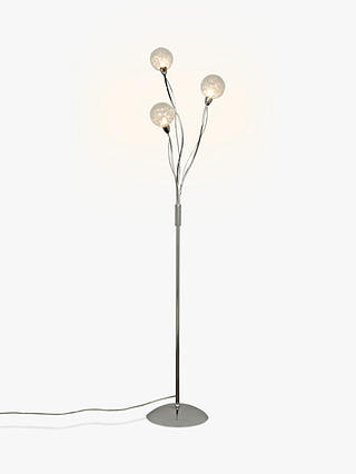 John Lewis & Partners Robertson Floor Lamp, 3 Light, Clear