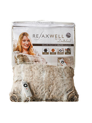 Relaxwell Deluxe Faux Fur Heated Cushion