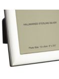 Carrs Berkeley Plain Photo Frame, Sterling Silver