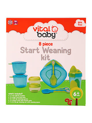 Vital Baby 8 Piece Start Weaning Kit, Blue