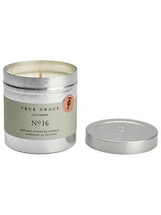 True Grace Walled Garden Cucumber Scented Candle Tin