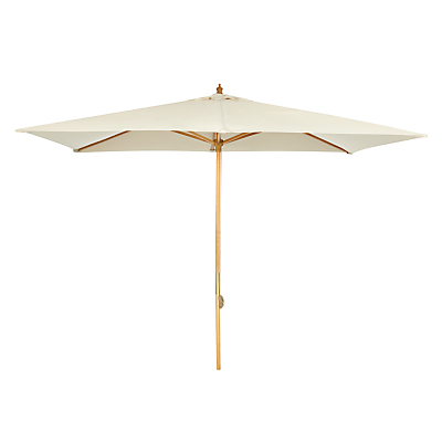 John Lewis 3m Wooden Parasol, FSC-Certified (Sycamore), Oyster