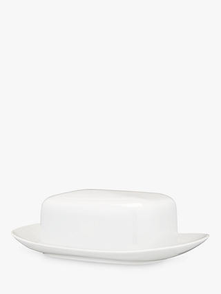 House by John Lewis Eat Butter Dish, White