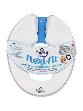 Pourty Flexi-Fit Toilet Trainer, Grey