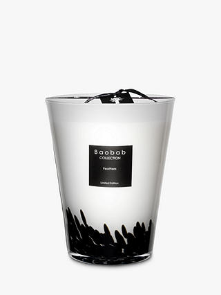 Baobab Black Feathers Scented Candle, 3kg