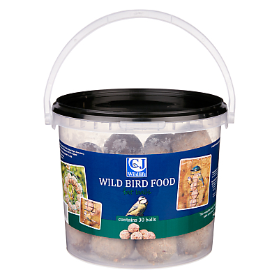 CL Wildlife Wild Bird Food, Fat Balls, Bucket of 30