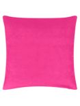 John Lewis Cotton Velvet Cushion, Hibiscus