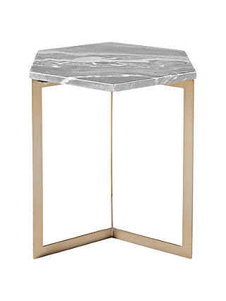 west elm Hex Side Table, Grey