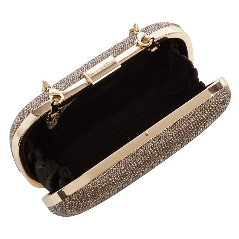 karen millen gold clutch