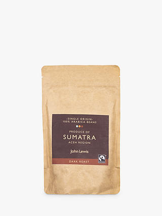 John Lewis & Partners Fair Trade Sumatra Coffee Beans, 250g