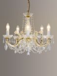 Impex Marie Theresa Crystal Chandelier Ceiling Light, 5 Arms