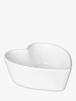John Lewis & Partners Porcelain Individual Heart Ramekin