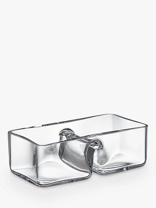 John Lewis & Partners Two-Part Glass Bowl, Clear