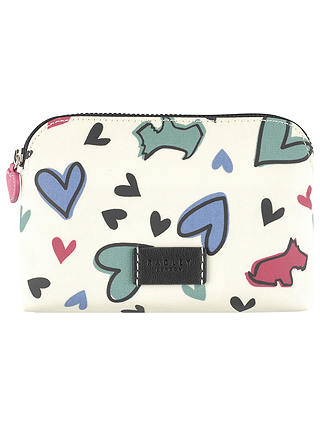 Radley Love Me Love My Dog Small Cosmetic Case, Ivory