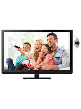 Sharp LC24DHF4011K LED HD Ready 720p TV/DVD Combi, 24" with Freeview HD
