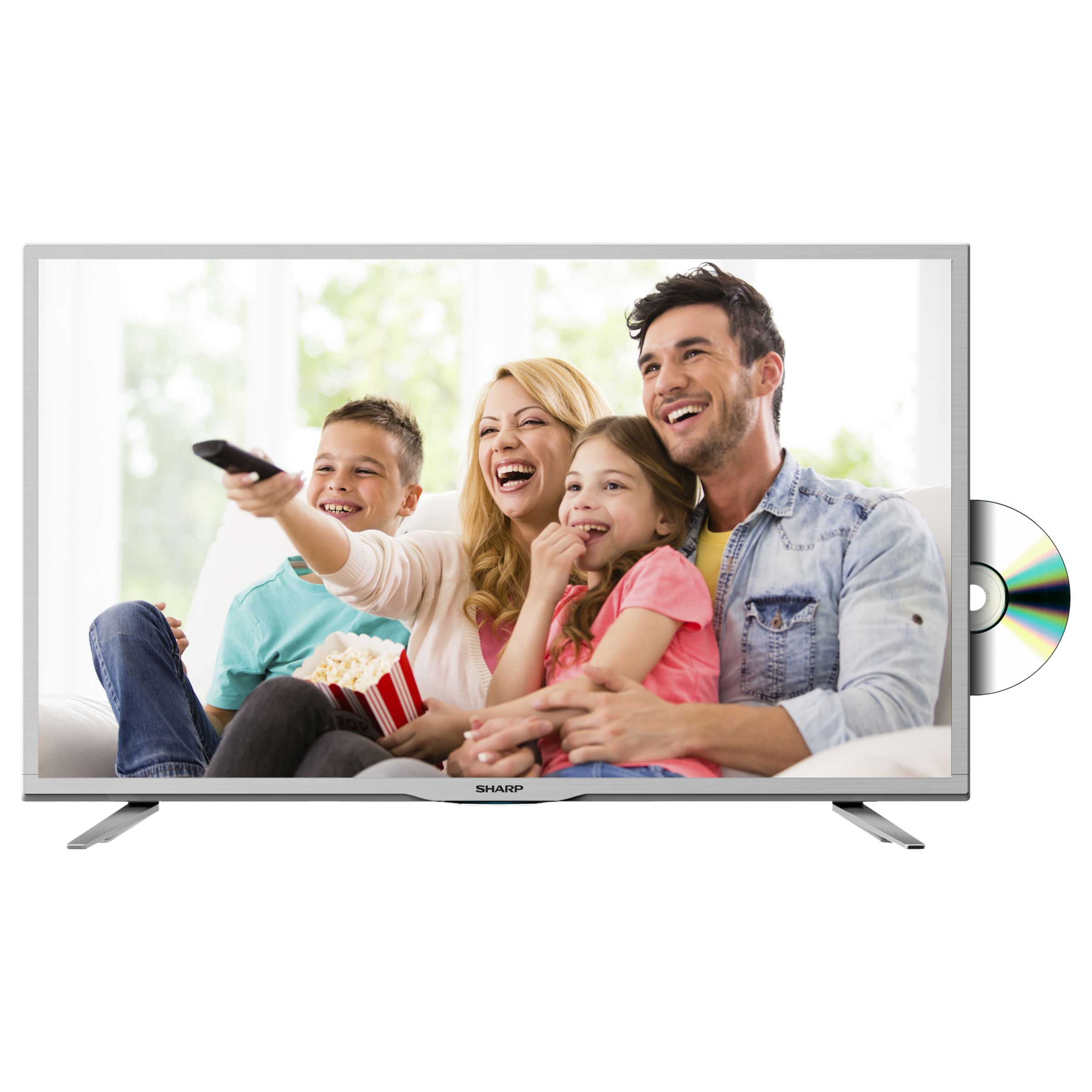 Sharp LC32DHE5111KW LED HD Ready 720p TV/DVD Combi, 32" with Freeview HD, White