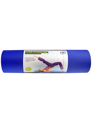 Yoga-Mad Core Fitness 10mm Yoga Mat, Blue
