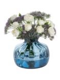 Dartington Crystal Cushion Medium Posy Vase, H14.5cm, Optic Ink