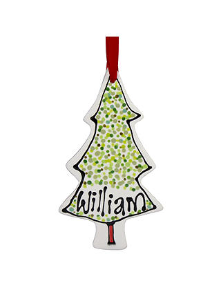 Gallery Thea Personalised Christmas Tree Hanging Decoration