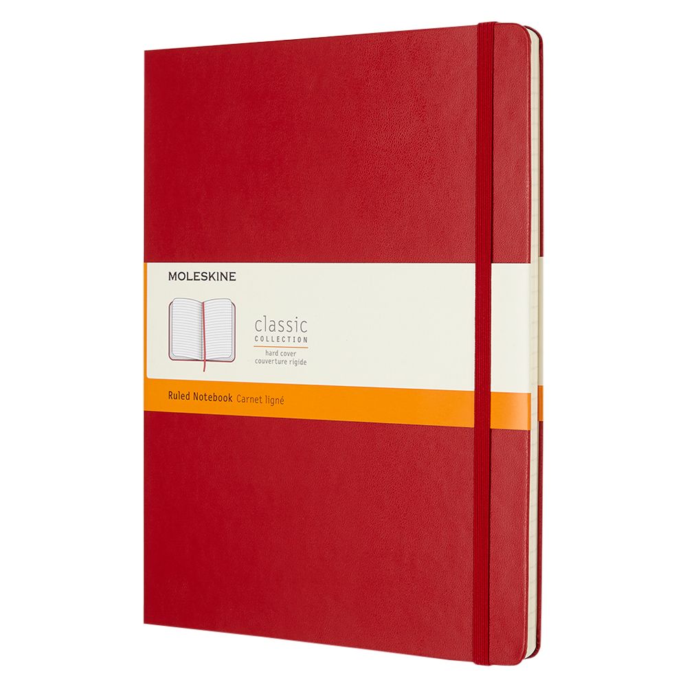 Moleskine Extra Large Hard Cover Ruled Notebook