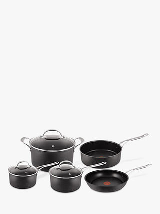 Jamie Oliver by Tefal Hard Anodised Aluminium Non-Stick Pan Set, 5 Pieces