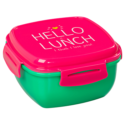 Happy Jackson 'Hello Lunch' Lunchbox, Pink / Green