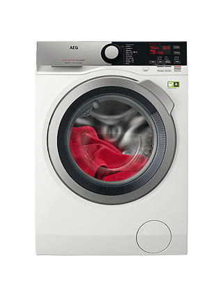 AEG ProSteam Technology L8FEE965R Freestanding Washing Machine, 9kg Load, A+++ Energy Rating, 1600rpm Spin, White
