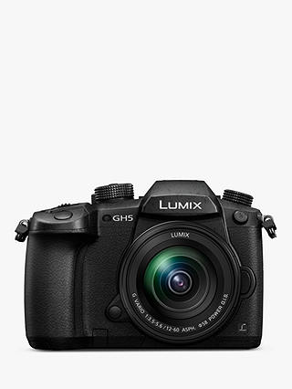 Panasonic Lumix DC-GH5 Compact System Camera with Lumix 12-60mm O.I.S. Interchangeable Lens, 4K UHD, 20.3MP, Wi-Fi, OLED Live Viewfinder, 3.2” LCD Vari-Angle Touch Screen
