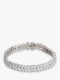 Ivory & Co. Icon Marquise Cubic Zirconia Bracelet, Silver