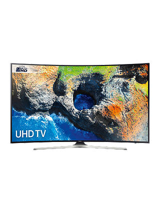 Samsung UE49MU6200 Curved HDR 4K Ultra HD Smart TV, 49" with TVPlus, Black