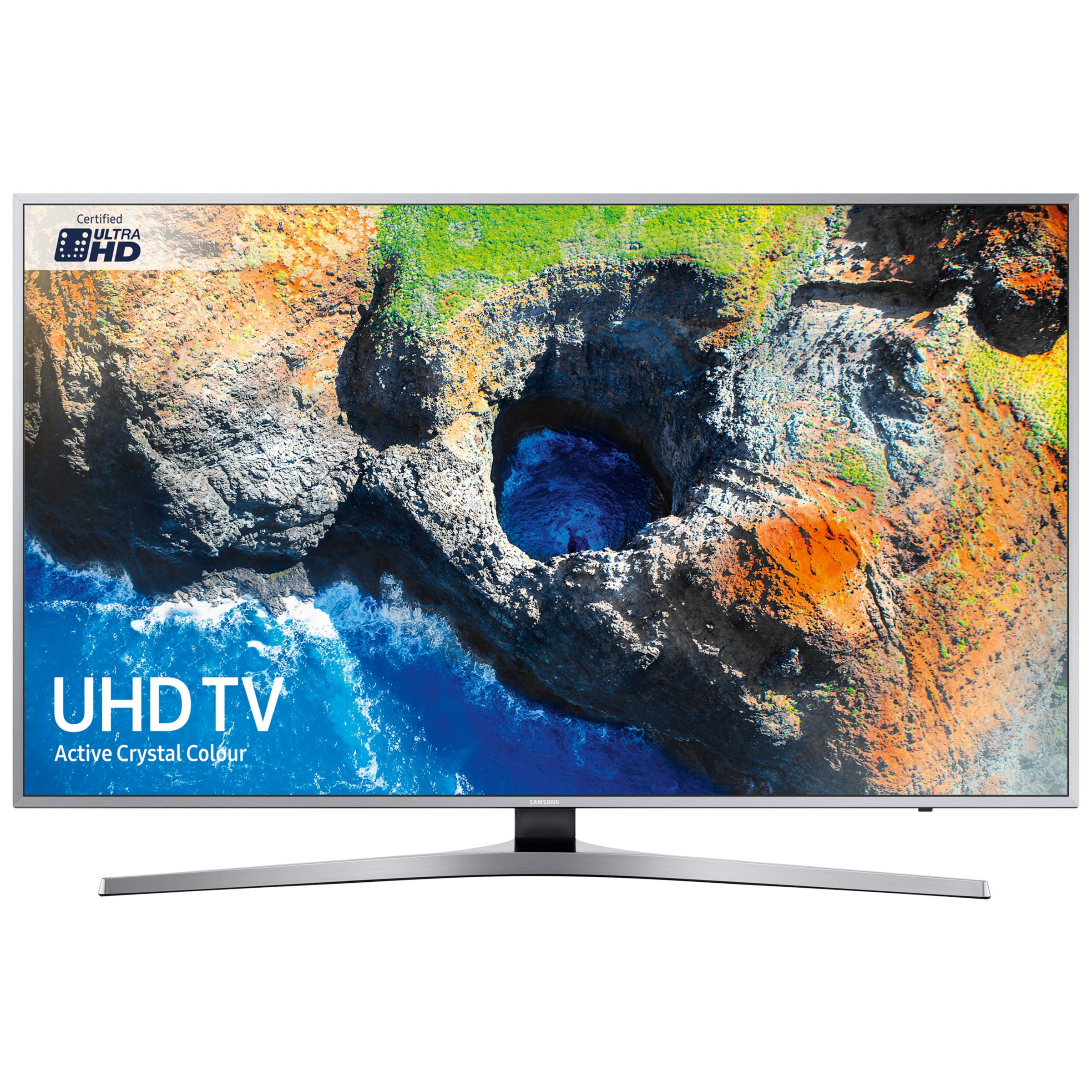 Samsung UE55MU6400 HDR 4K Ultra HD Smart TV, 55" with TVPlus/Freesat HD & Active Crystal Colour, Ultra HD Certified, Silver