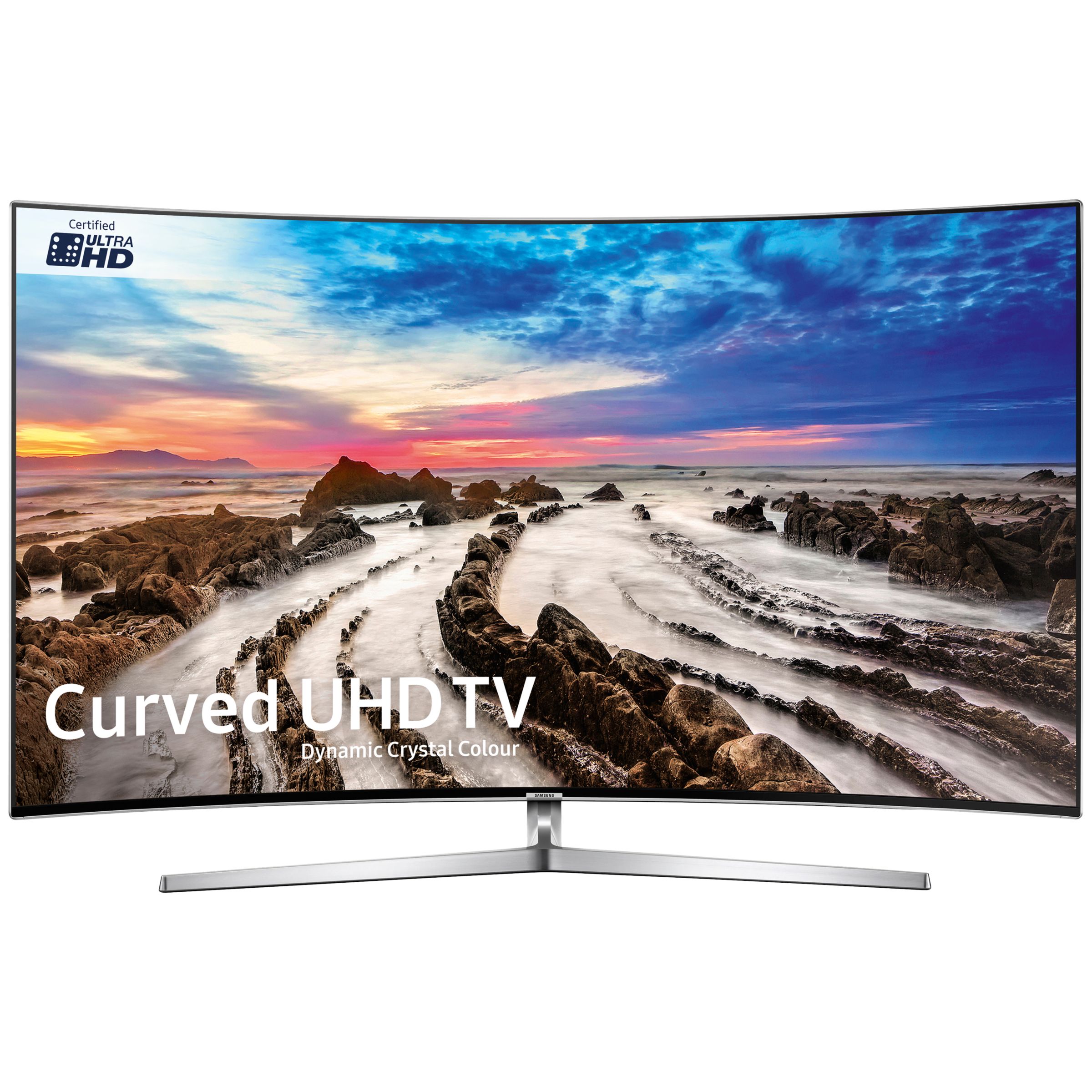 Samsung UE65MU9000 Curved HDR 1000 4K Ultra HD Smart TV, 65" with TVPlus/Freesat HD, Dynamic Crystal Colour & 360 Design, Ultra HD Certified, Silver