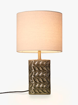 John Lewis & Partners Earl Table Lamp, Grey